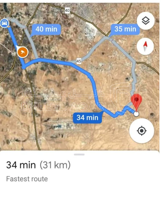 أرض في شمال شرق مطار الملكة علياء الدولي  - 30,000 دأ - صورة 1